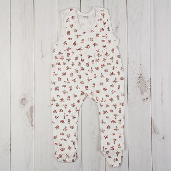 Полукомбинезон детский, рост 86 см, цвет экрю 0305ИПэ86_М