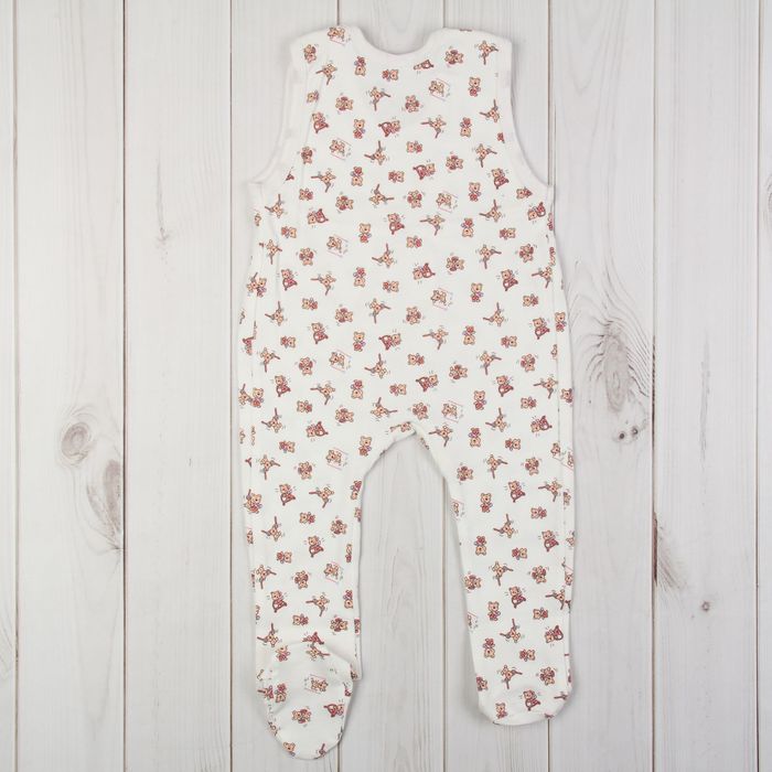 Полукомбинезон детский, рост 86 см, цвет экрю 0305ИПэ86_М