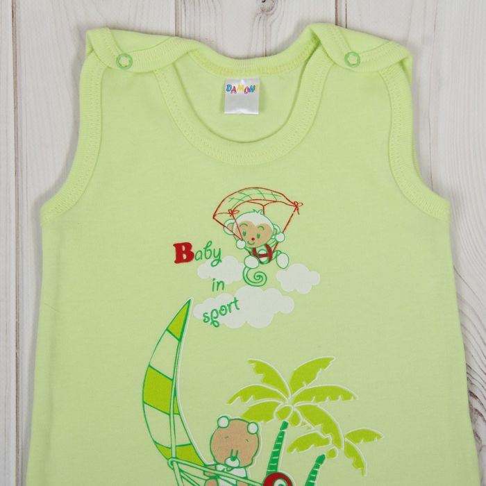 Полукомбинезон детский, рост 86 см, цвет салатовый №2с86_М