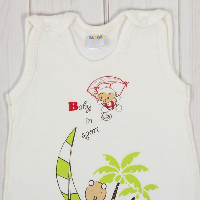 Полукомбинезон детский, рост 74 см, цвет экрю №2э74_М