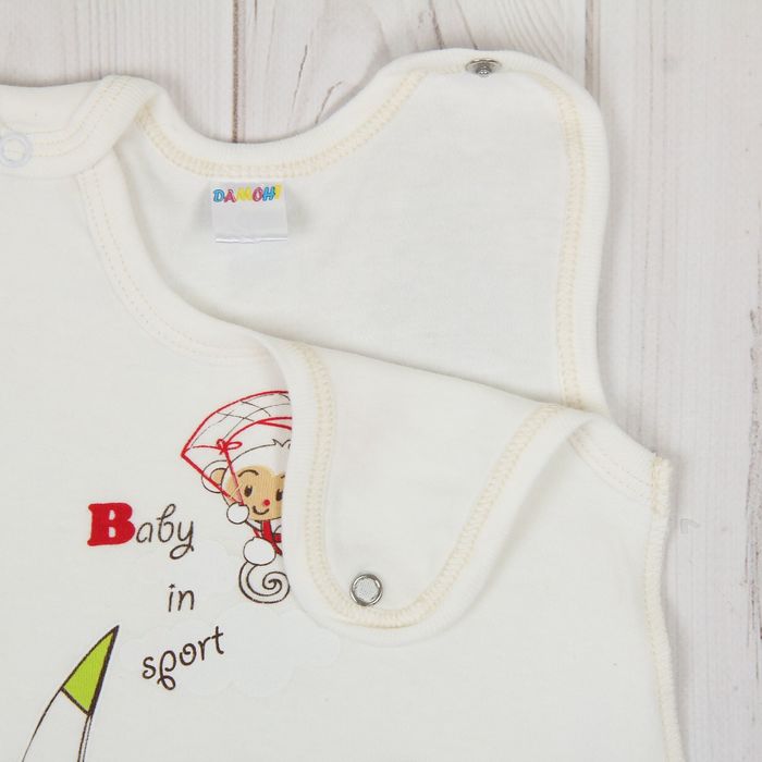 Полукомбинезон детский, рост 86 см, цвет экрю №2э86_М