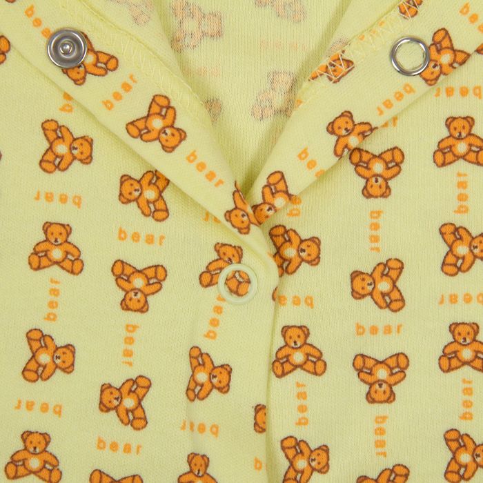 Комбинезон на кнопках, рост 68 см, цвет жёлтый 0402ИПж68_М