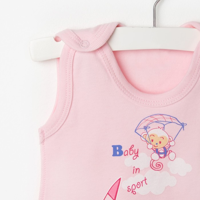 Полукомбинезон детский, рост 74 см, цвет розовый №2р74_М