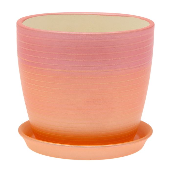 Кашпо "Осень" серпантин, радуга, красный, 0,25 л