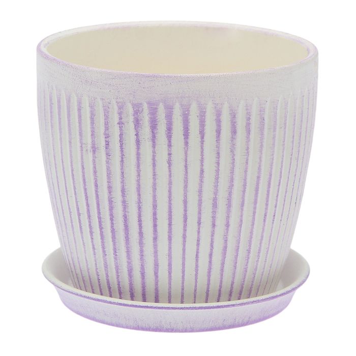 Кашпо "Осень" вертикаль лаванда 0,25 л