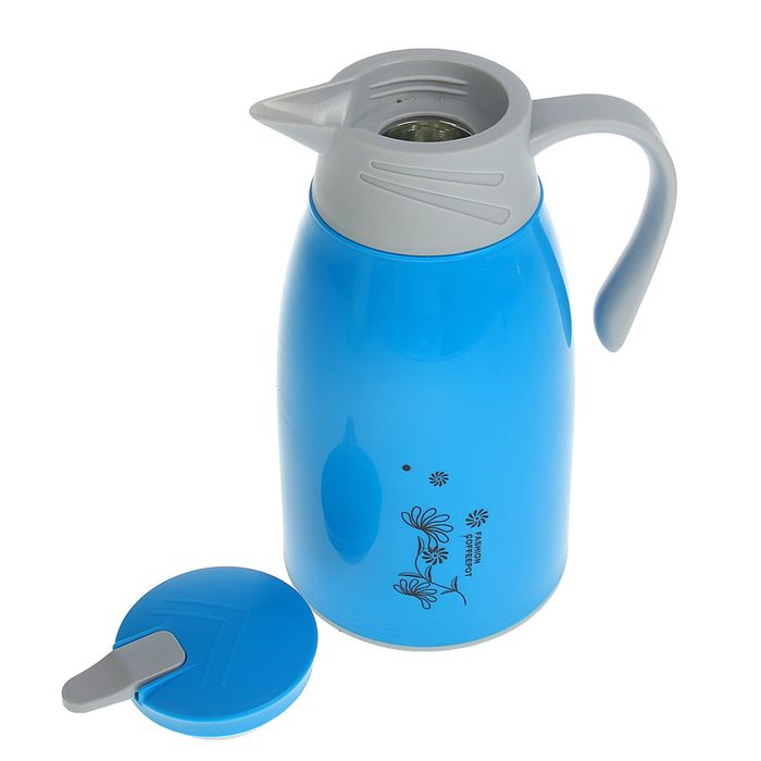 Термос-кофейник «Цветочный узор», 1.3 л, 3 ч, микс