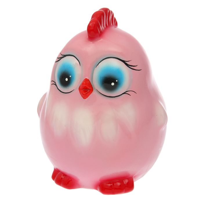 Садовая фигура "Цыпа" акрил, розовый