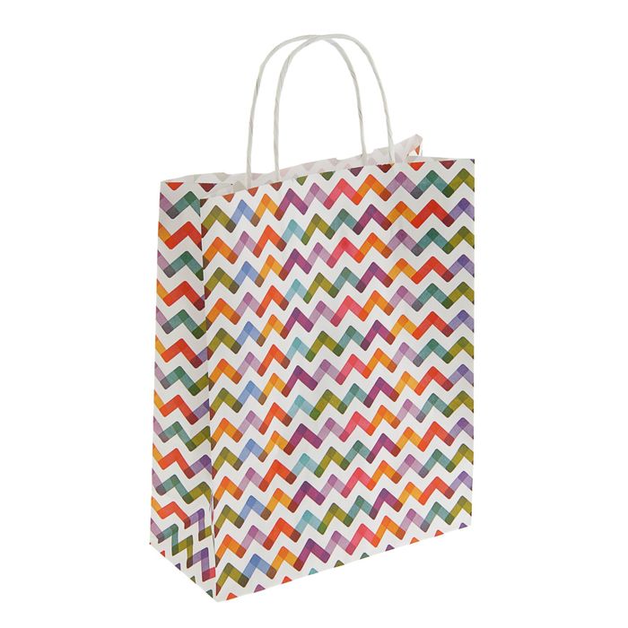 Пакет крафт "Радуга", 25 х 11 х 32 см