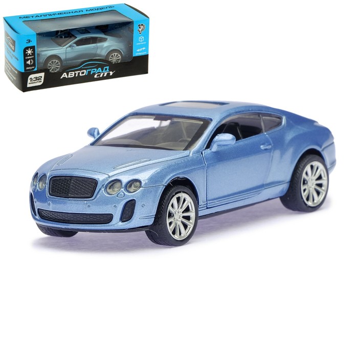 Машина металлическая "Люкс", инерционная, свет и звук, масштаб 1:32