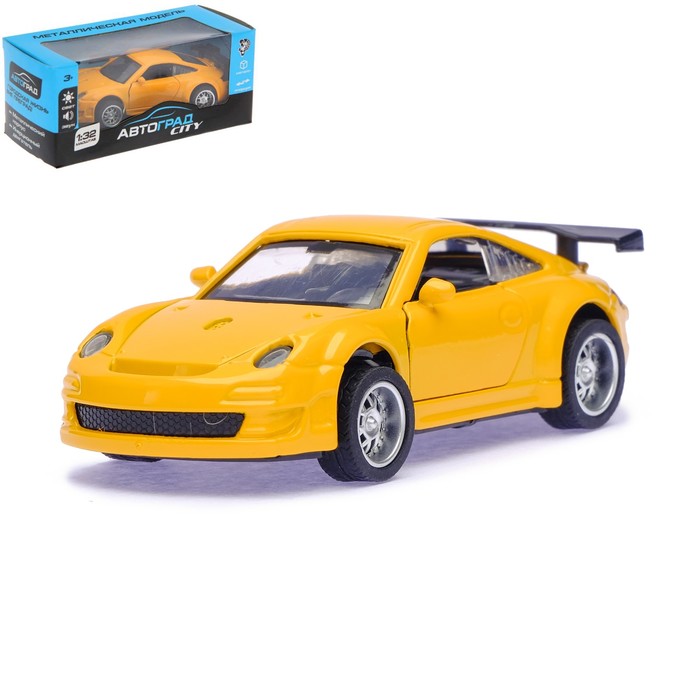 Машина металлическая "Спортивное купе", инерционная, свет и звук, масштаб 1:32