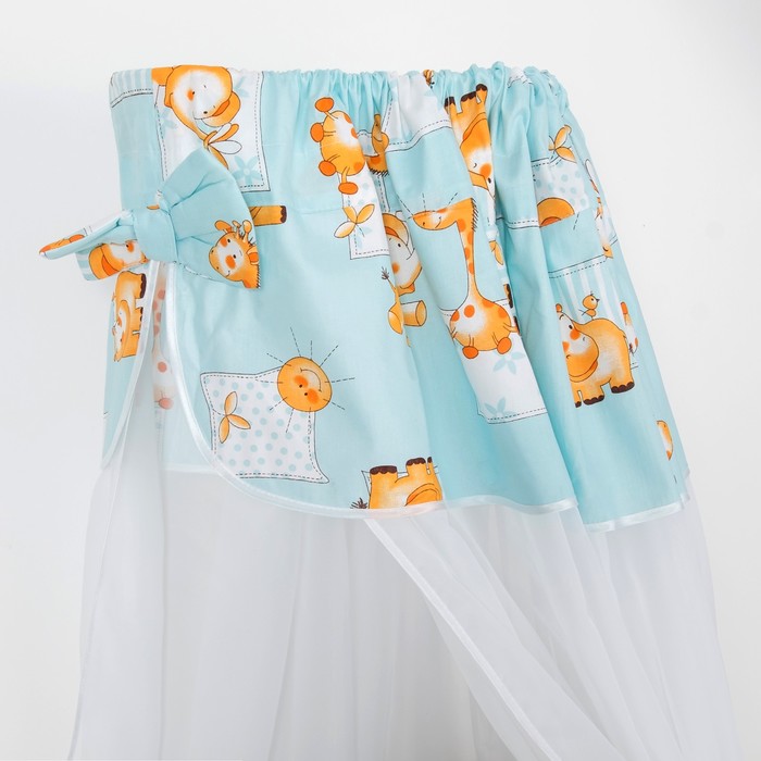 Комплект в кроватку (2 предмета), цвет голубой 7029Гол