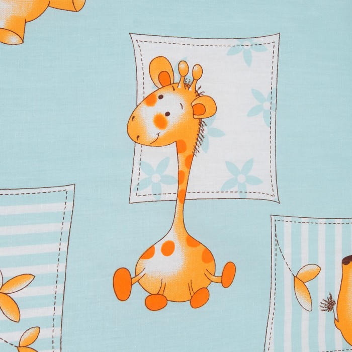 Комплект в кроватку (2 предмета), цвет голубой 7029Гол