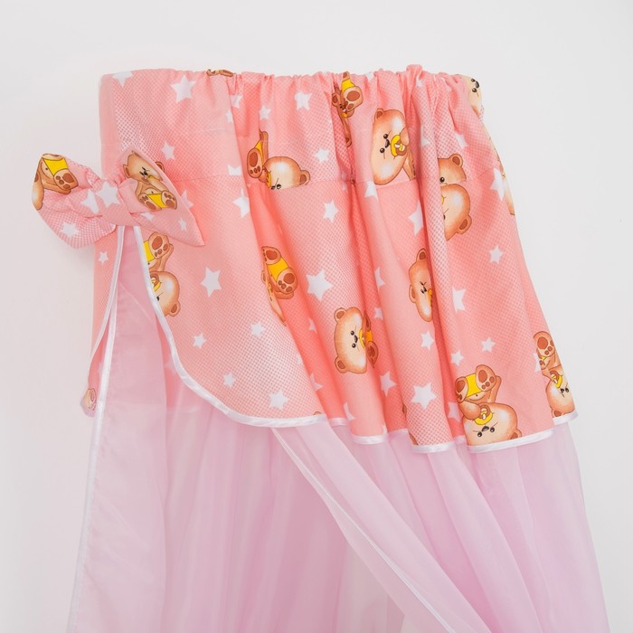 Комплект в кроватку (2 предмета), цвет розовый, принт микс 7029Роз