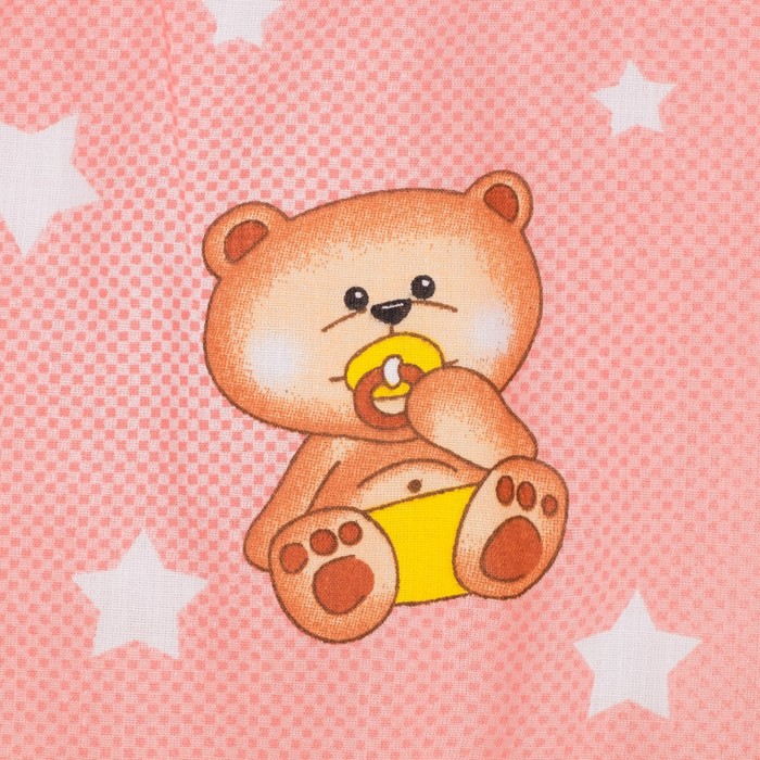 Комплект в кроватку (2 предмета), цвет розовый, принт микс 7029Роз