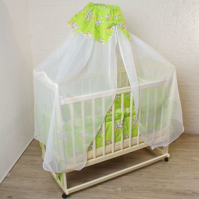 Комплект в кроватку (2 предмета), цвет салатовый 7029Сал