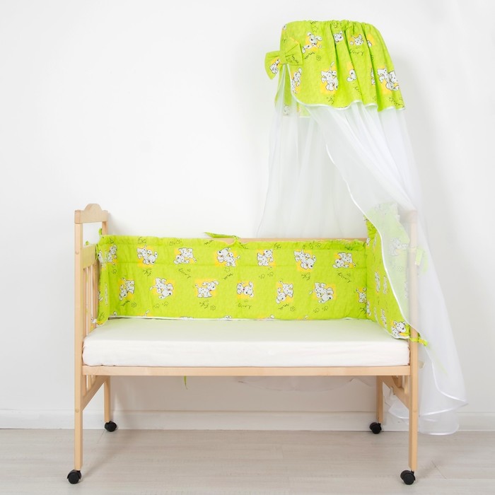 Комплект в кроватку (2 предмета), цвет салатовый 7029Сал