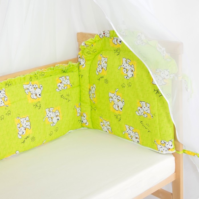 Комплект в кроватку (2 предмета), цвет салатовый 7029Сал