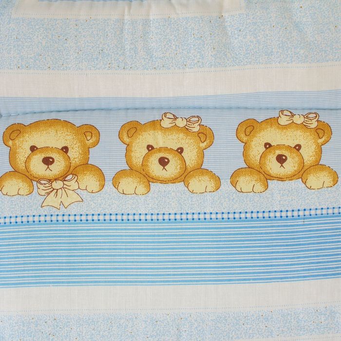 Комплект в кроватку (4 предмета), цвет голубой 7013 Гол