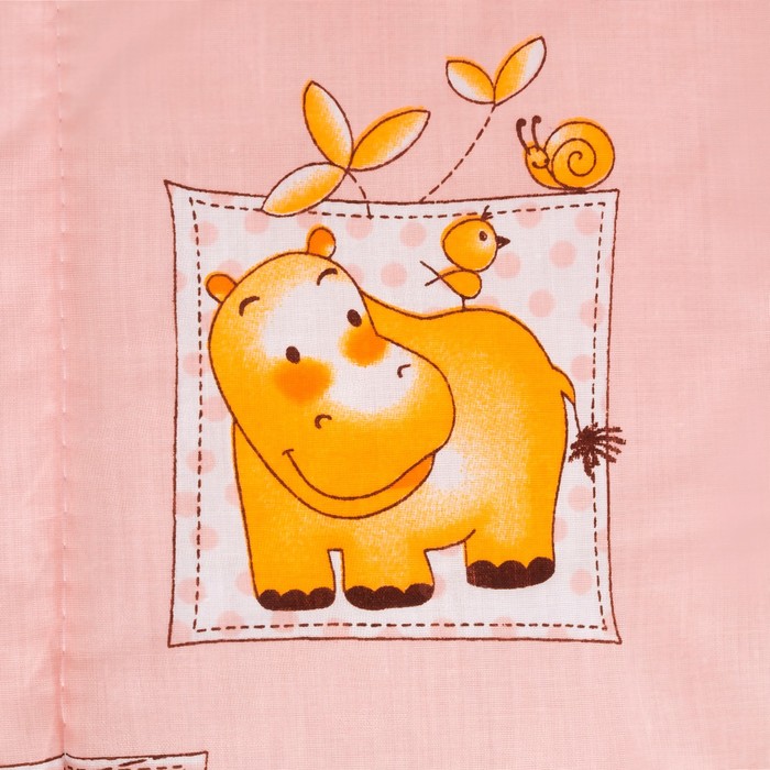 Комплект в кроватку (4 предмета), цвет розовый 7013 Роз