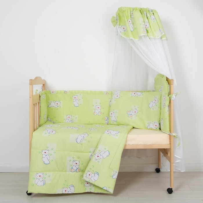 Комплект в кроватку (4 предмета), цвет розовый 7013 Роз