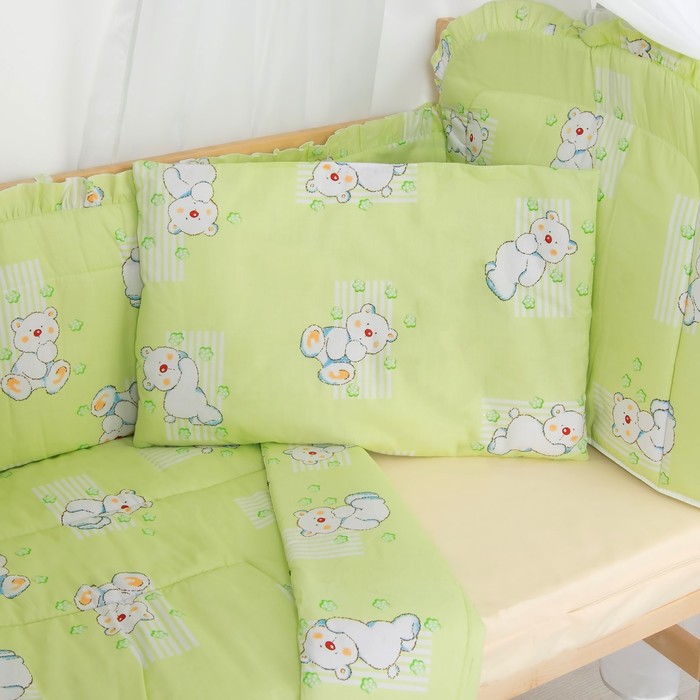 Комплект в кроватку (4 предмета), цвет розовый 7013 Роз