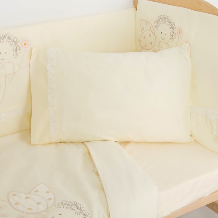 Комплект в кроватку "Ангелочек" (6 предметов), цвет бежевый 7099