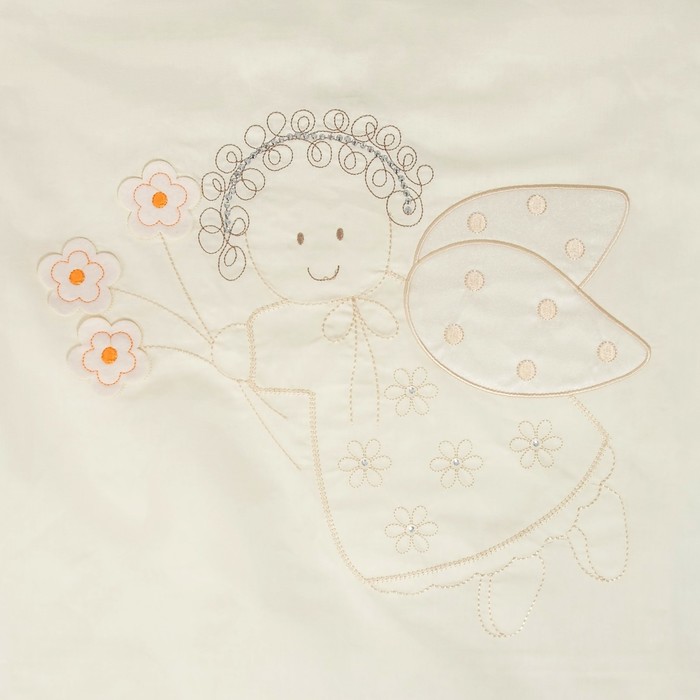 Комплект в кроватку "Ангелочек" (6 предметов), цвет бежевый 7099