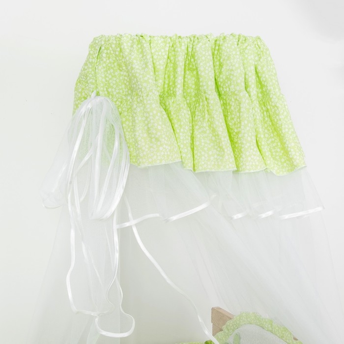 Комплект в кроватку "Бабочки" (7 предметов), цвет салатовый 7062Сал