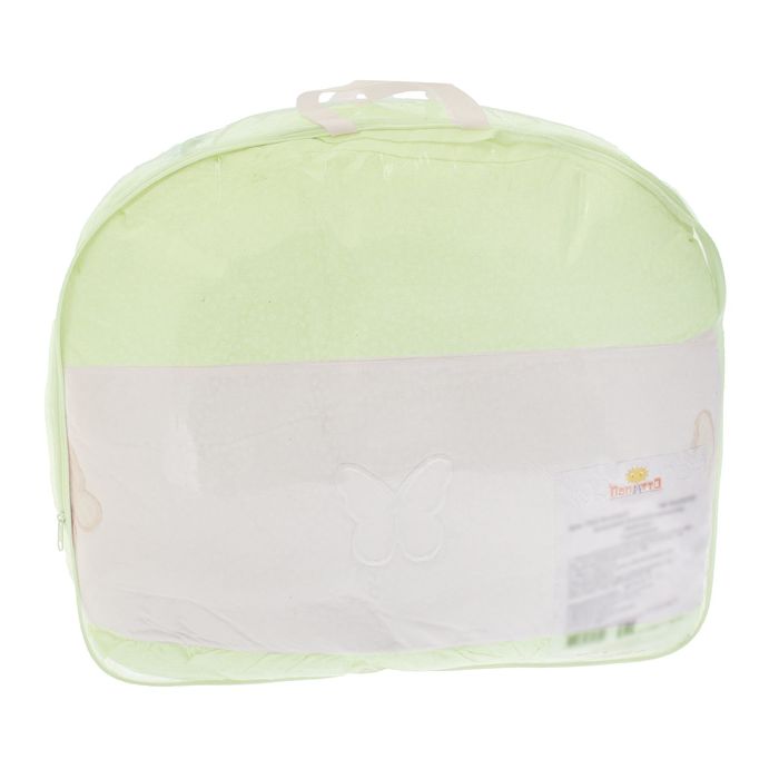 Комплект в кроватку "Бабочки" (7 предметов), цвет салатовый 7062Сал