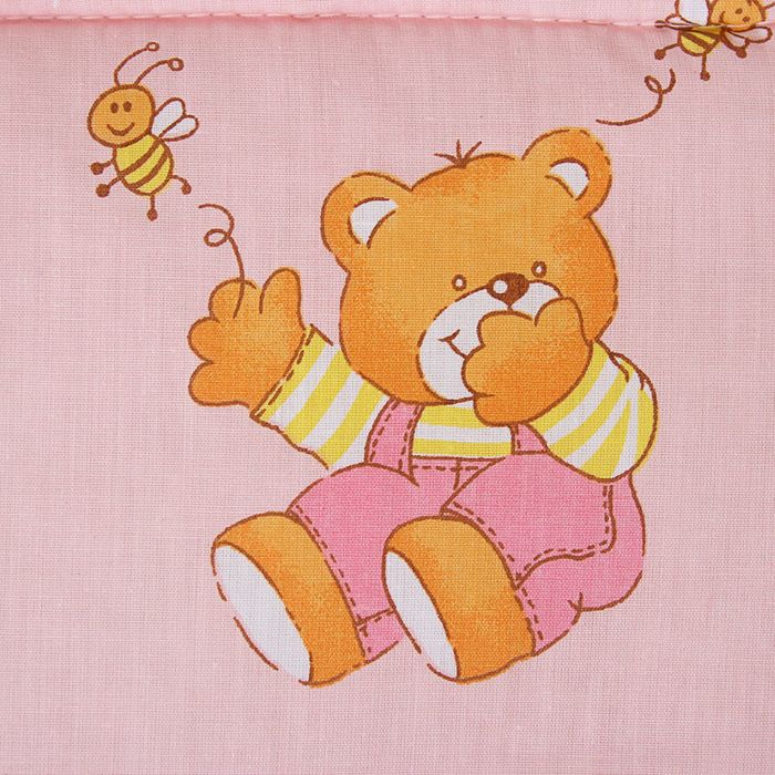 Комплект в кроватку "Классика" (7 предметов), цвет розовый, принт микс 7022Роз