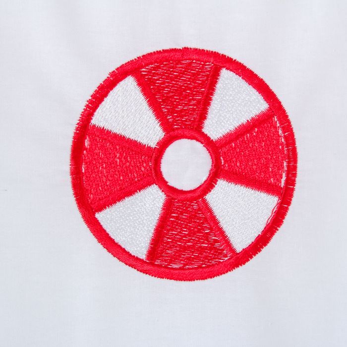 Комплект в кроватку "Кораблик" (6 предметов), цвет белый 7090