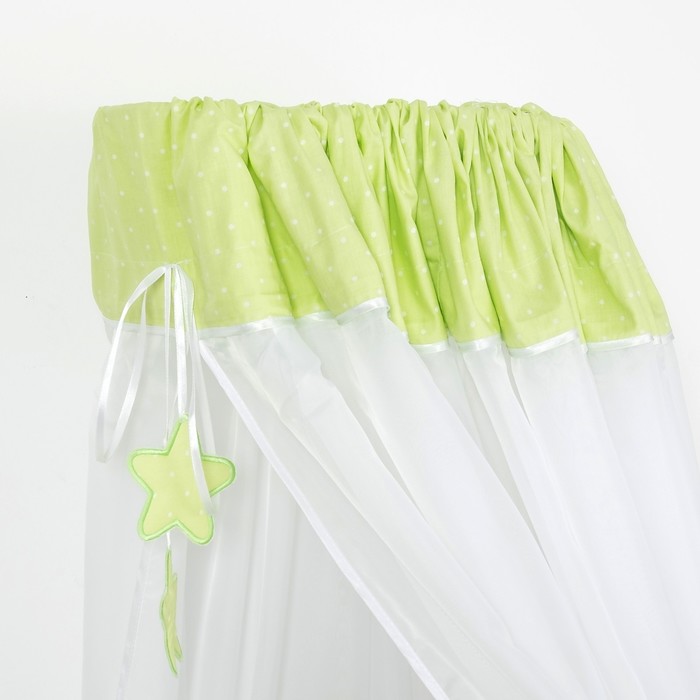 Комплект в кроватку "Котик" (7 предметов). цвет салатовый 7060Сал