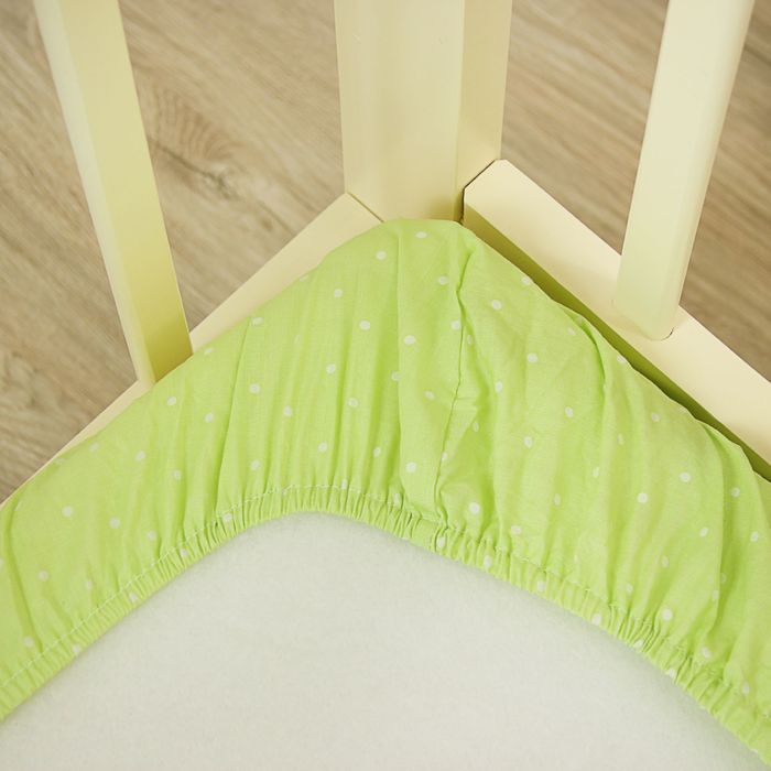 Комплект в кроватку "Котик" (7 предметов). цвет салатовый 7060Сал