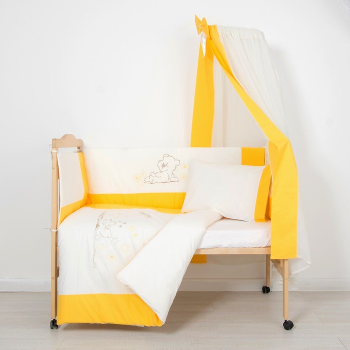 Комплект в кроватку "Мишка" (7 предметов), цвет МИКС 70210