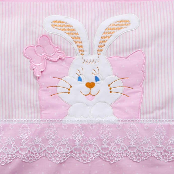 Комплект в кроватку "Сладкий сон" (7 предметов),цвет розовый 7028Роз