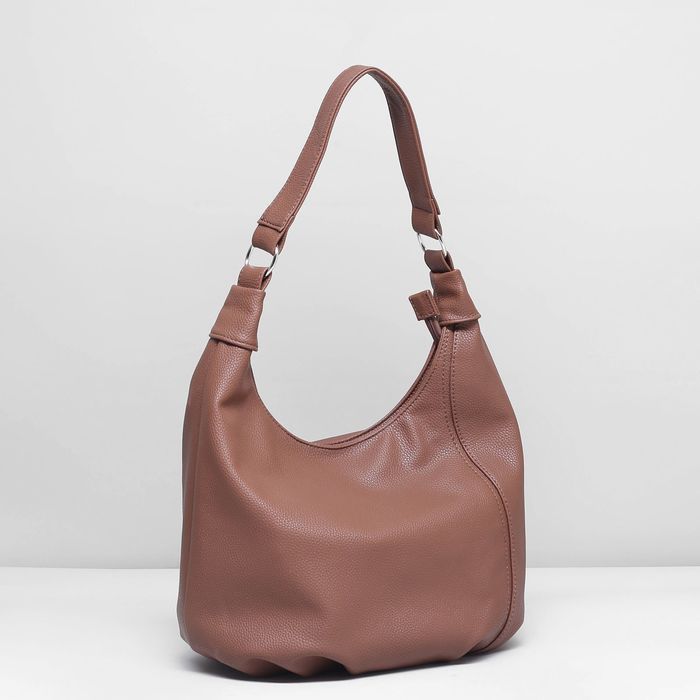 Сумка женская на молнии, 1 отдел, цвет рыжий