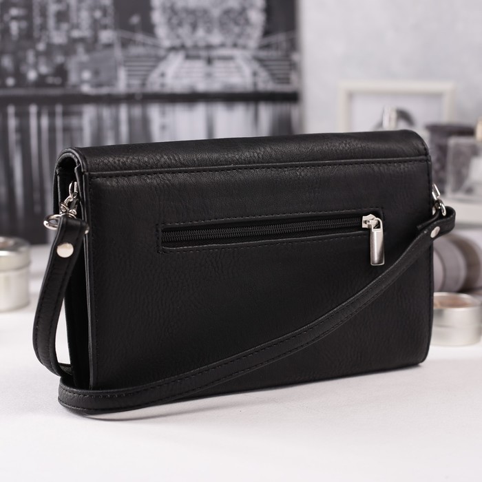 Сумка женская на молнии, 1 отдел, цвет чёрный