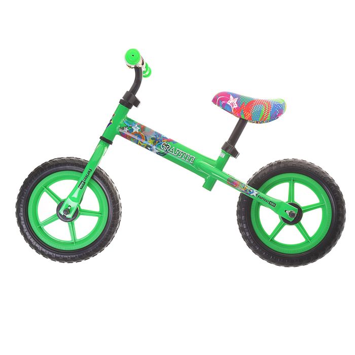 Беговел 12" GRAFFITI Furious 2017, цвет зеленый