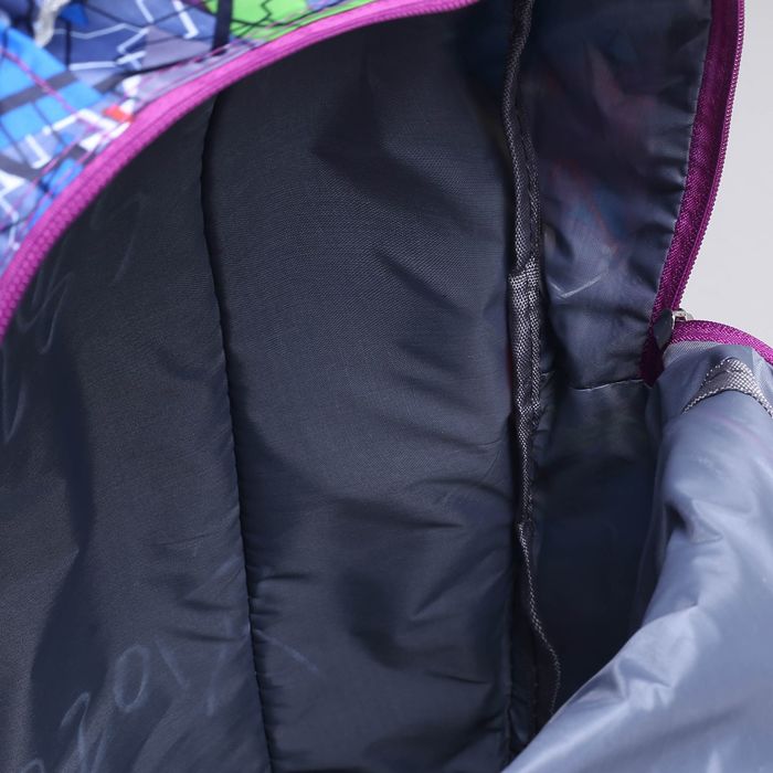 Рюкзак молодёжный "Геометрия", отдел на молнии, 3 наружных кармана, 2 боковые сетки, цвет серый