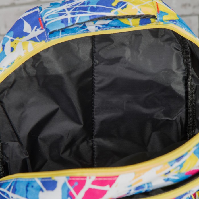 Рюкзак подр Колор 30*18*45 отдел на молнии 3 нар кармана 2 бок кармана усил спинка синий