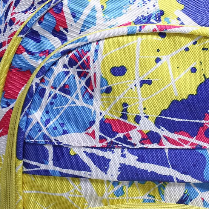 Рюкзак подр Колор 30*18*45 отдел на молнии 3 нар кармана 2 бок кармана усил спинка синий