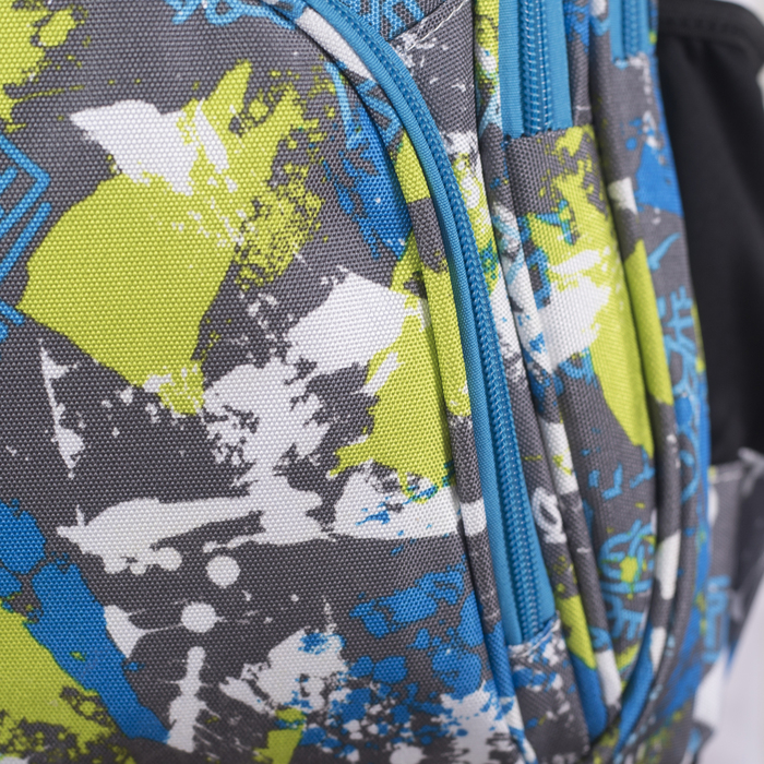 Рюкзак молодёжный "Созвездие", отдел на молнии, 3 наружных кармана, 2 боковые сетки, с пеналом, цвет серый