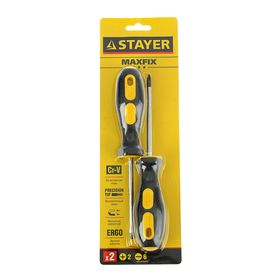 

Набор STAYER Master, Отвертки слесарные, магнитный наконечник, PH2/SL6мм