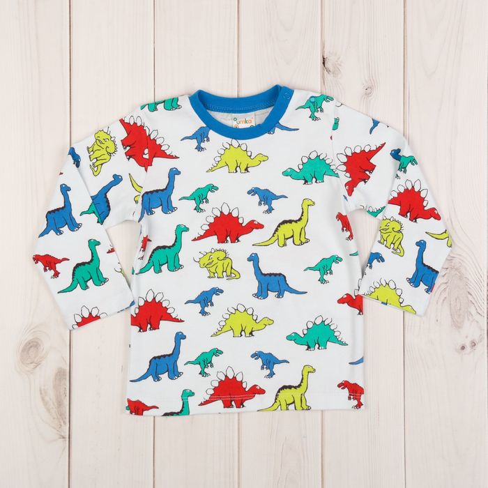 Кофточка детская, рост 68 см, принт динозавры