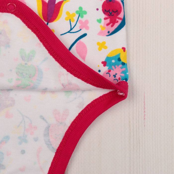 Комплект детский (боди, штанишки, чепчик), рост 86 см, принт зайчики