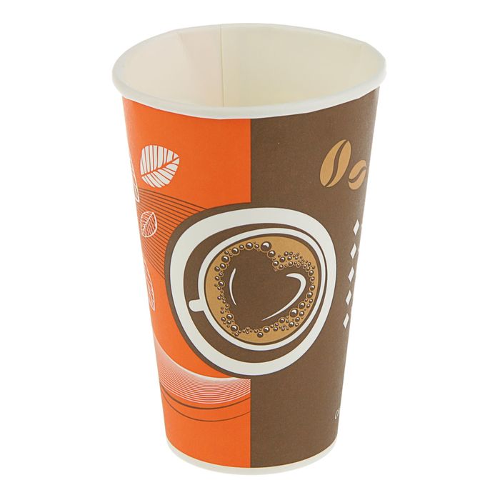 Стакан бумажный "Кофе с собой", 400 мл