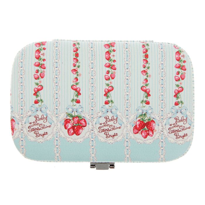 Шкатулка кожзам для украшений "Сладкая клубничка" 5х10х15 см