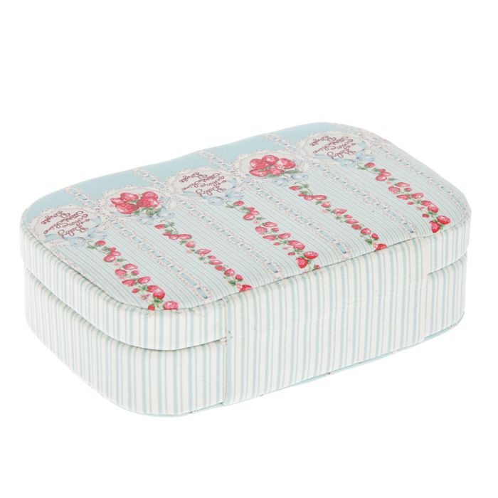 Шкатулка кожзам для украшений "Сладкая клубничка" 5х10х15 см