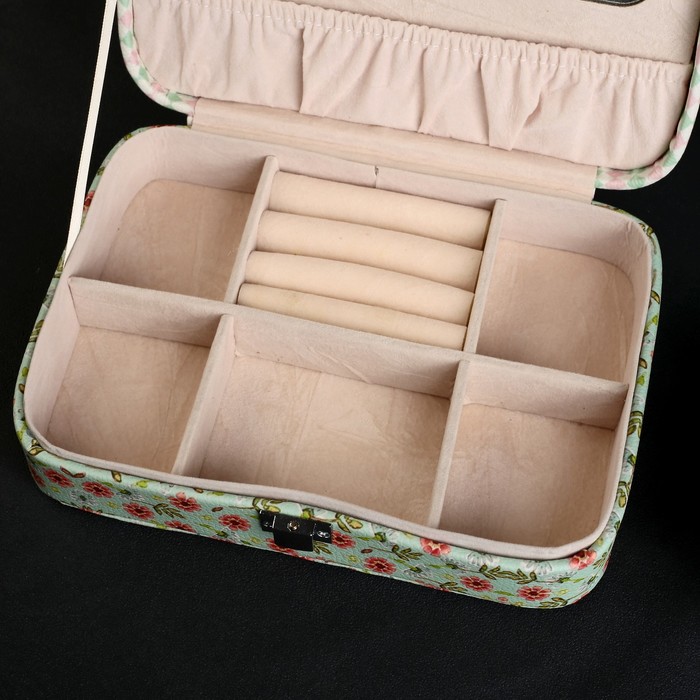 Шкатулка кожзам для украшений "Любовь навсегда" 7х21х14 см