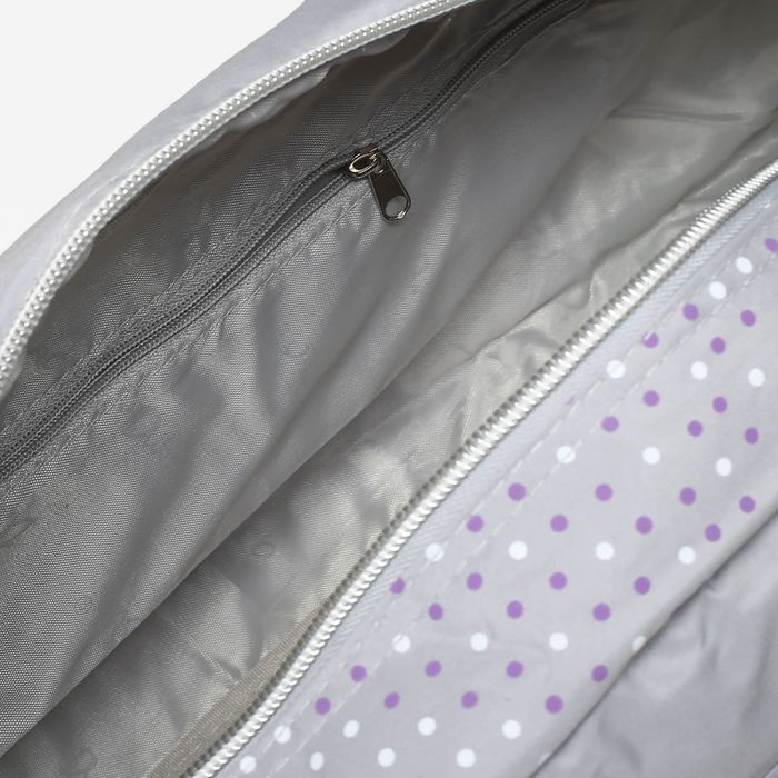 Сумка спорт Фитнес, 45*16*26см, отдел на молнии, 3 н/кармана, длин ремень, серый